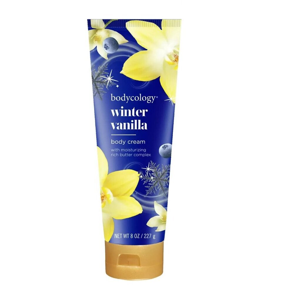 Bodycology Shea Butter Body Cream, Winter Vanilla, 8 oz